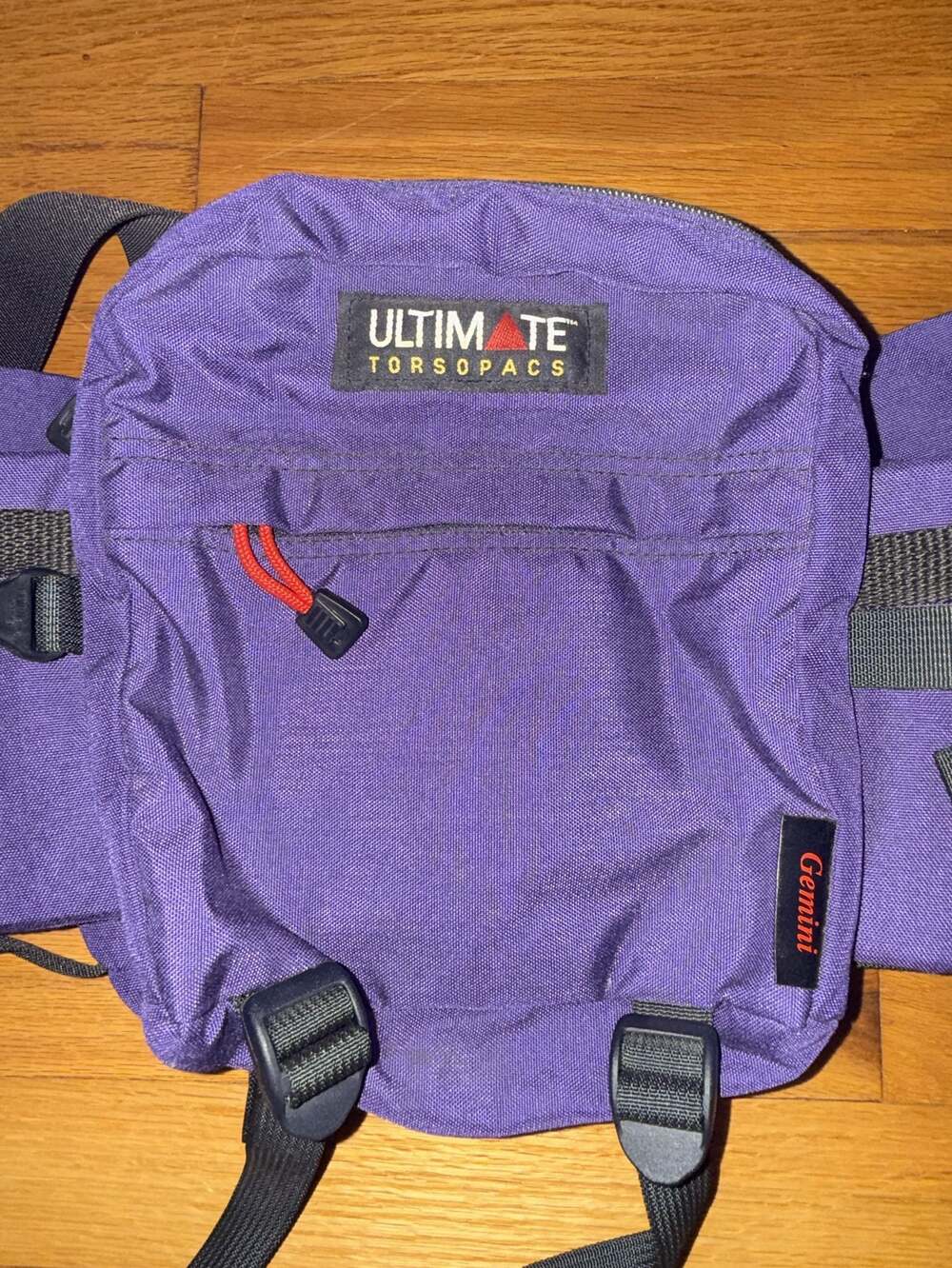 Ultimate Torsopacs Gemini Purple Padded Belted Waist Bottle Hiking Fanny Pack - Picture 4 of 10